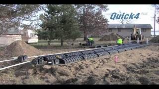 Septic Mound System Installation using Infiltrator Chambers [upl. by Nilauqcaj953]