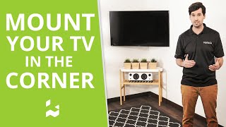 How to Mount Your TV in a Corner  Kanto Solutions [upl. by Sellihca]