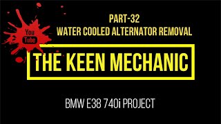 BMW E38 740i HOW TO REMOVE ALTERNATOR E39 ALTERNATOR REMOVAL 535i 540i 735i 740iL M62TU M62 PART 32 [upl. by Auberbach]