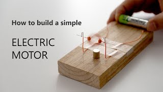 HOW TO BUILD A SIMPLE ELECTRIC MOTOR [upl. by Toll38]