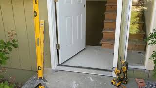 Jeld Wen Front Door Installation  Really crappy products and craftsmanship PART 1 [upl. by Leynwad]