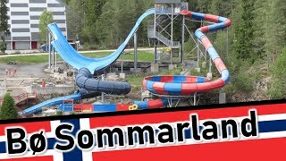 Bø Sommarland  all water slides  alle Rutschen  vannrutsjebaner  Amazing Water Park in Norway [upl. by Proudman]