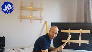 Make Your Own TV Wall Bracket  Full Tutorial [upl. by Arabele]