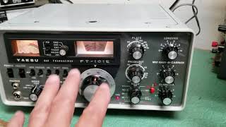 Yaesu FT101E Transmit test [upl. by Maletta]