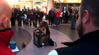 Fremont Street Performer Las Vegas Nevada 2012 [upl. by Aliek741]