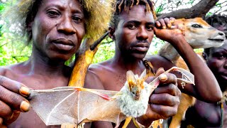 RAIDING A BABOON CAMP with Hadza HunterGatherers in Tanzania [upl. by Anselme673]