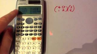 Multiplying Matrices  Casio fx991ES [upl. by Sluiter]