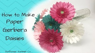 How to Make Paper Gerbera Daisies [upl. by Selinski919]