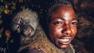 CATCHING BABOONS with the HADZA PEOPLE We finally got them [upl. by Elawalo]