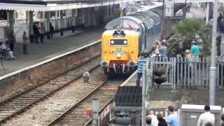 DELTIC 55022 LEAVING PAIGNTON [upl. by Frazer]