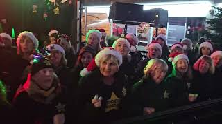 WHAT CHRISTMAS MEANS TO ME Rock Choir at Birkdale Lights Switch On 1st December 2024 [upl. by Esirec]