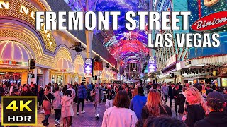 Fremont Street Las Vegas Walk  Nov 2023 [upl. by Elbert716]