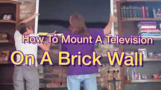 How To Mount a TV On a Brick Wall [upl. by Brote]