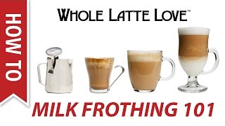 Milk Frothing for Beginners [upl. by Elleivap138]