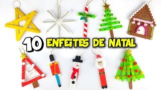 10 Enfeites de NATAL fáceis de fazer  FAÇA VOCÊ MESMO  DIY NATAL 2024 [upl. by Reinertson]