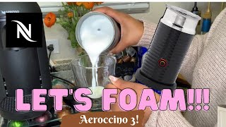 How To Foam Milk With Aeroccino 3 Make Coffee With Foam Tips amp Tricks  Easy Foamed Latte Recipe [upl. by Ednew339]