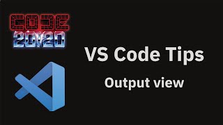 VS Code tips — The output view [upl. by Walliw]