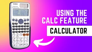 Casio fx991ES Plus  using the CALC feature [upl. by Spaulding]