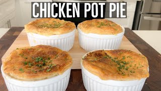 Mini Chicken Pot Pies with Puff Pastry [upl. by Redmond]