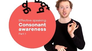 Vocal exercise  Speaking 4 Consonant awareness part 1 [upl. by Reeve]