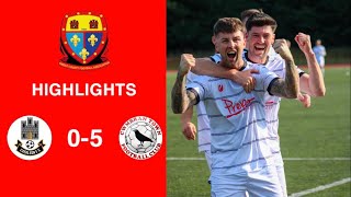 Caerleon 05 Cwmbrân Town  Gwent FA Senior cup  Quarter final highlights [upl. by Nivac]