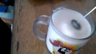 Aerolatte Review Frothing Cold Milk In Under 1 Minute [upl. by Aschim]